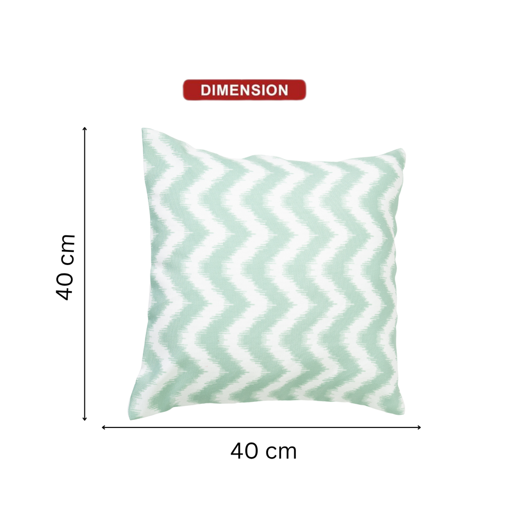 Pastel Mint Zigzag Cushion Covers