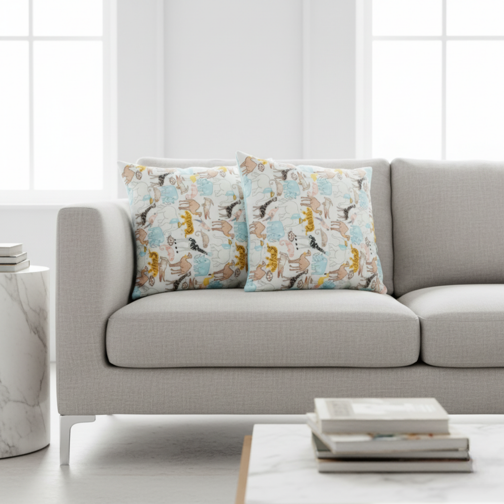 Safari Animal Printed Cushion Covers