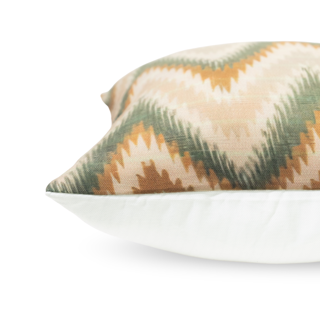Earth Tone Ikat Zigzag Pattern Cushion Covers