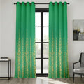 Blush Aura Pattern Blackout Curtain Set