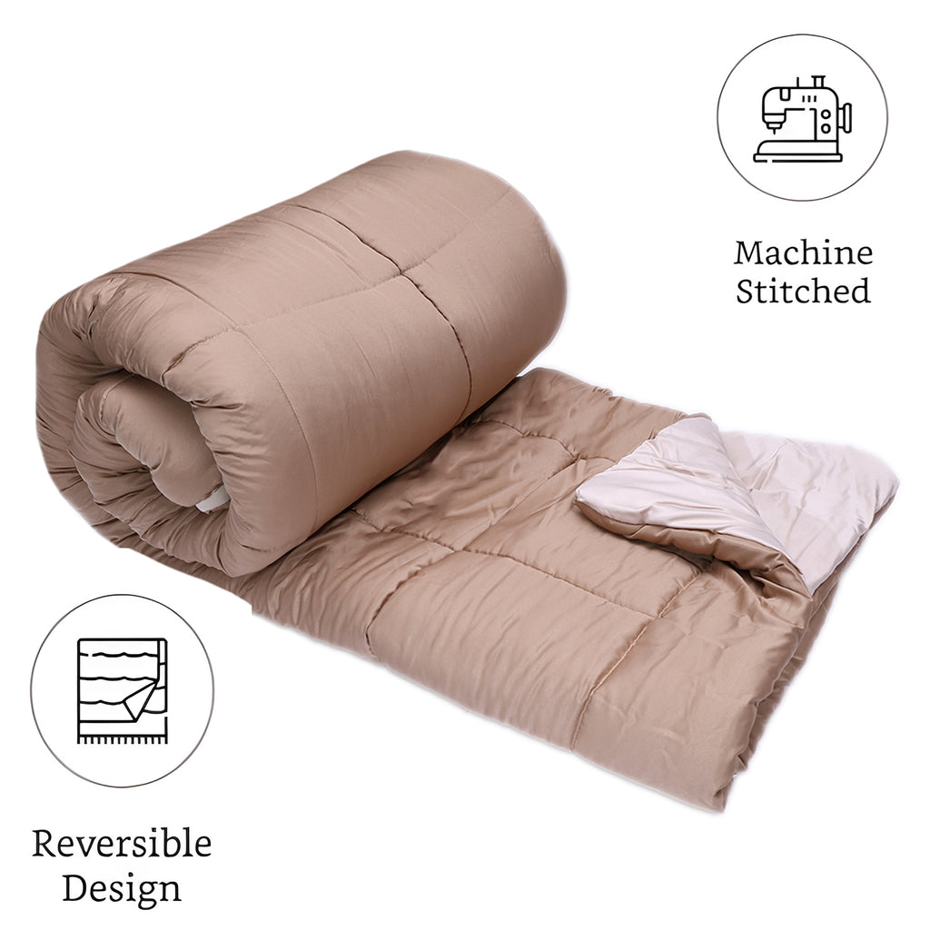 Cozy Pink Comforter – Ultra Soft Microfiber Quilt (Queen Size)
