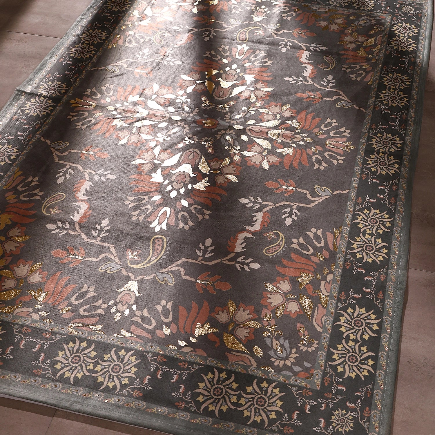 Midnight Heritage Floral Carpet
