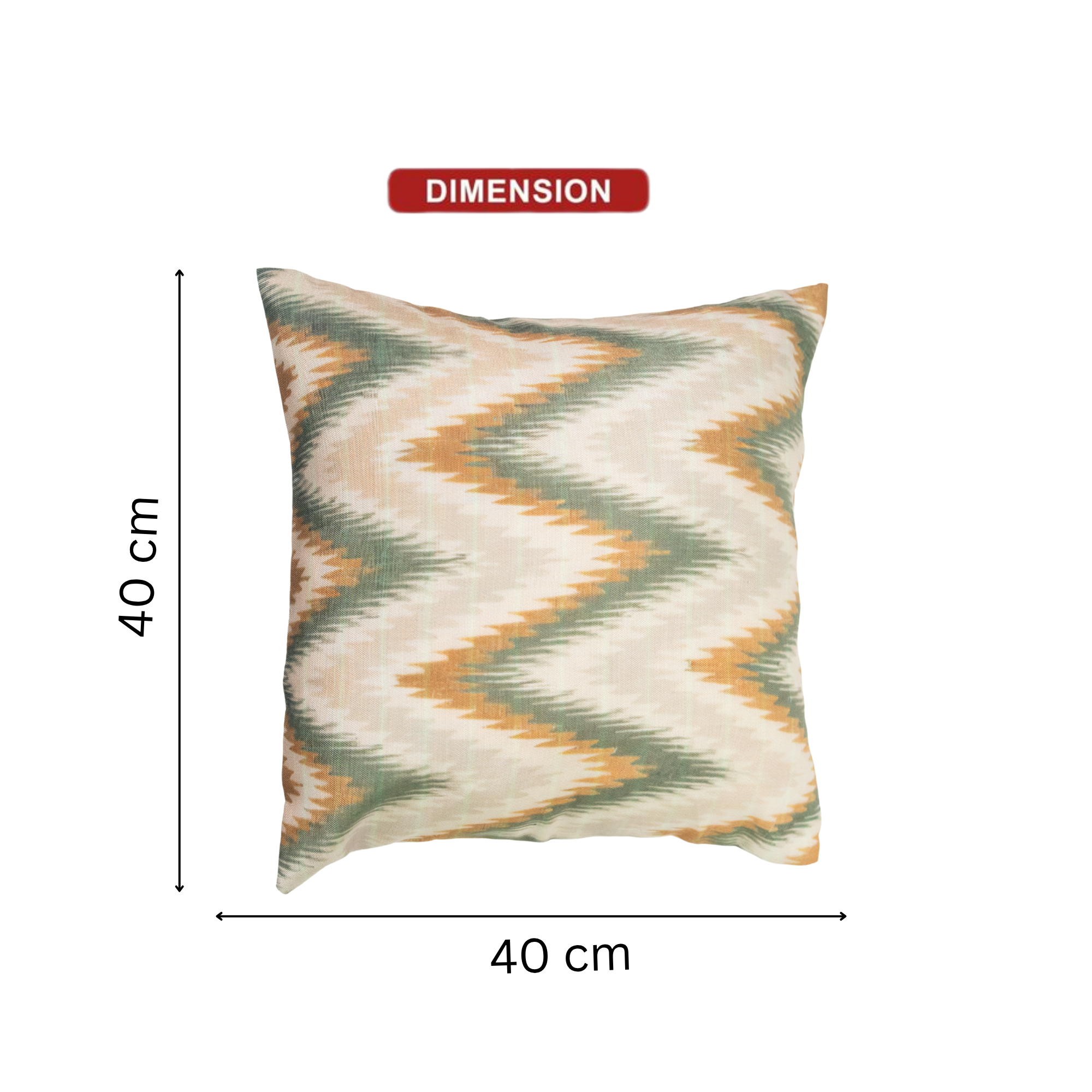 Earth Tone Ikat Zigzag Pattern Cushion Covers