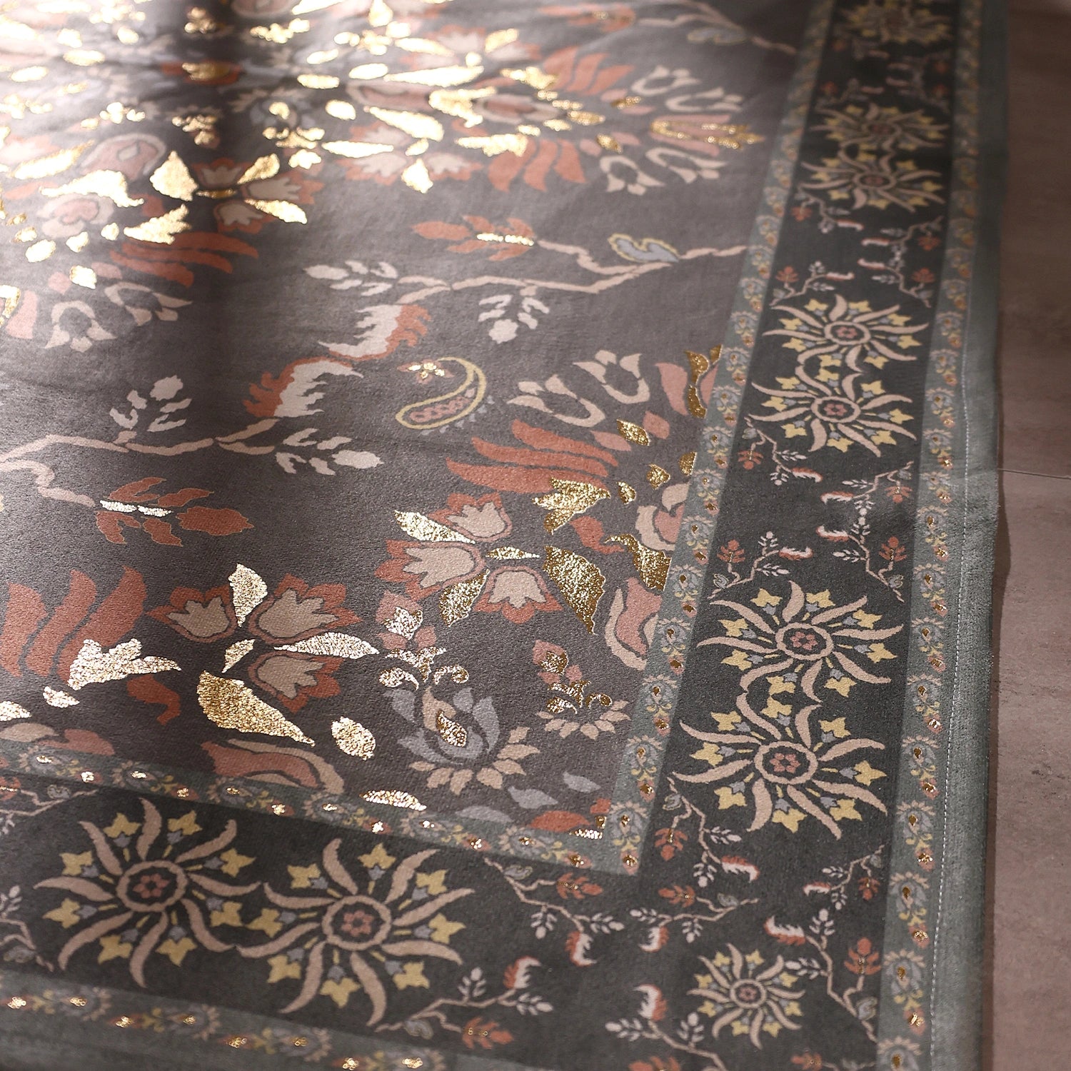 Midnight Heritage Floral Carpet