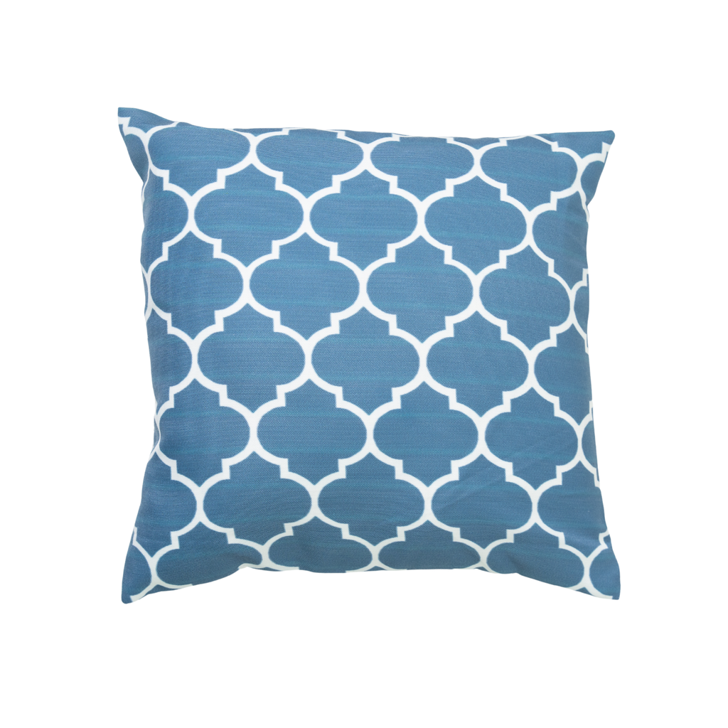Blue Moroccan Trellis Cushion Covers