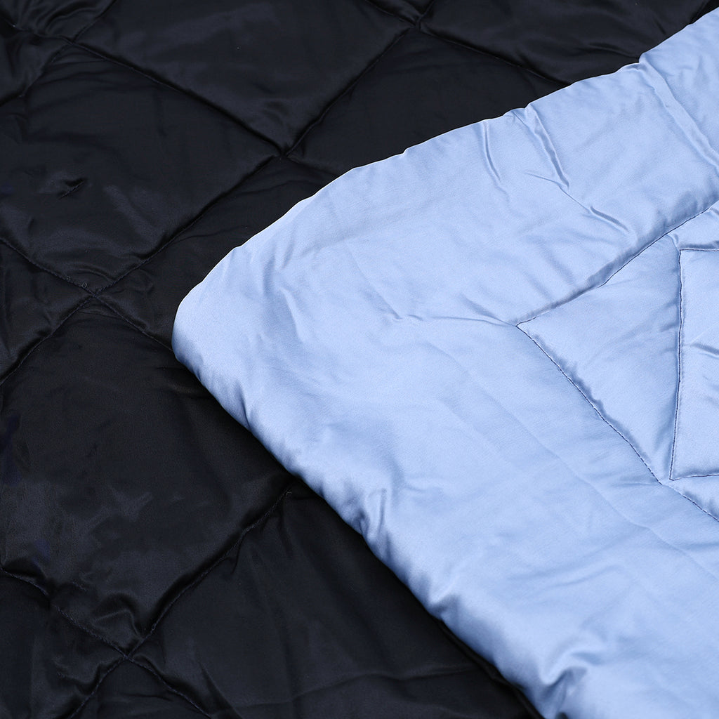 Cozy Dark Blue Comforter – Ultra Soft Microfiber Quilt (Queen Size)