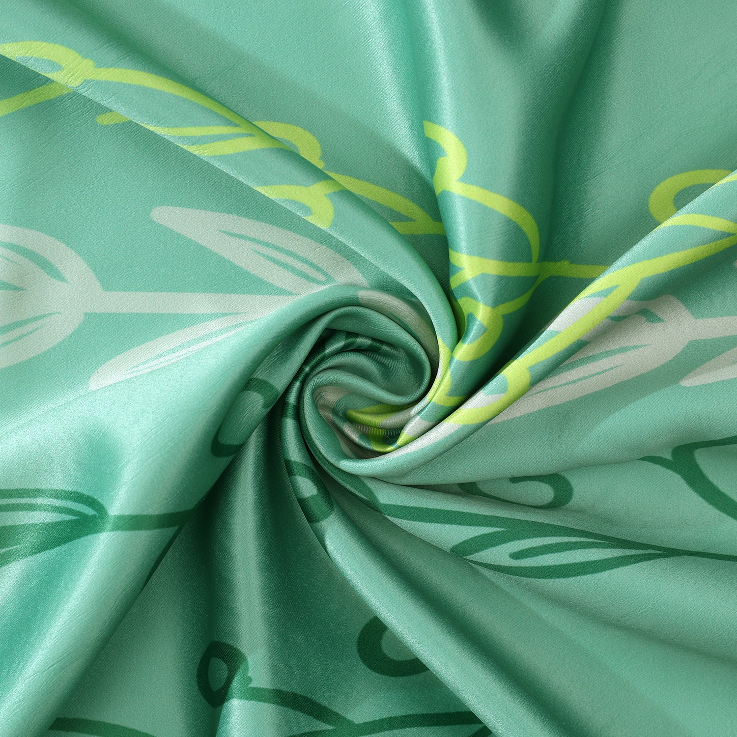 Emerald Bloom Botanical Curtain Set
