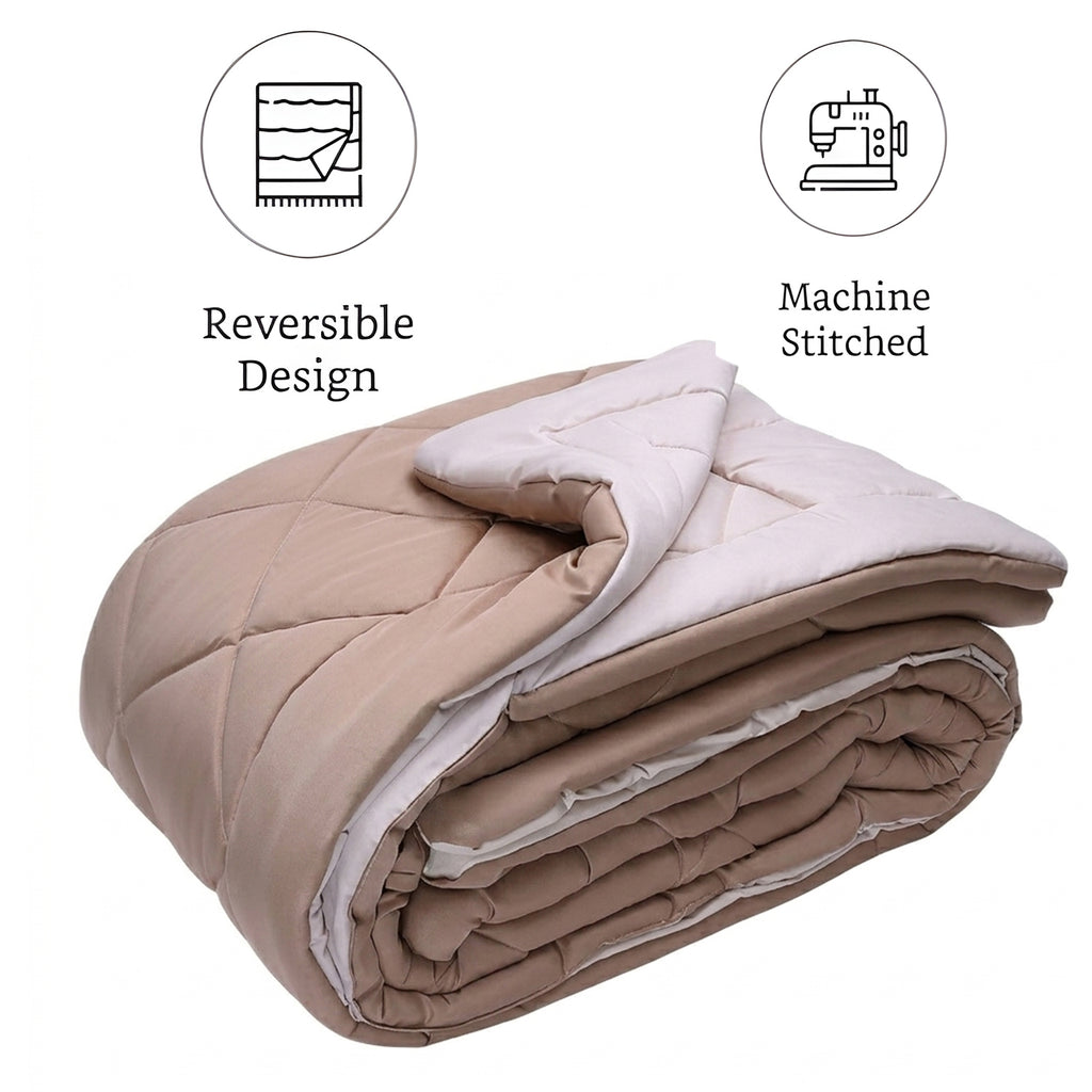 Cozy Pink Comforter – Ultra Soft Microfiber Quilt (Queen Size)