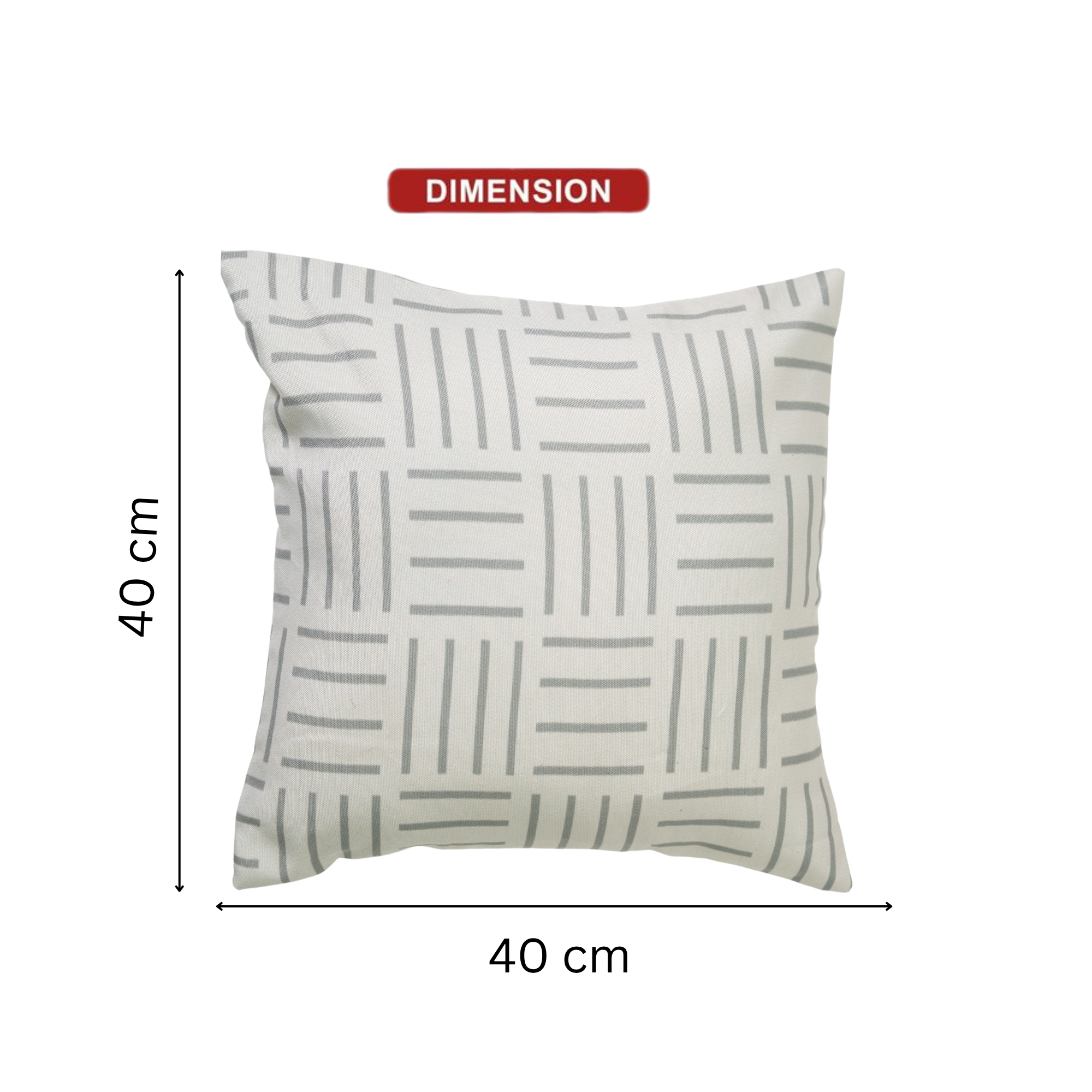 Minimal Grid-Line Cushion Covers