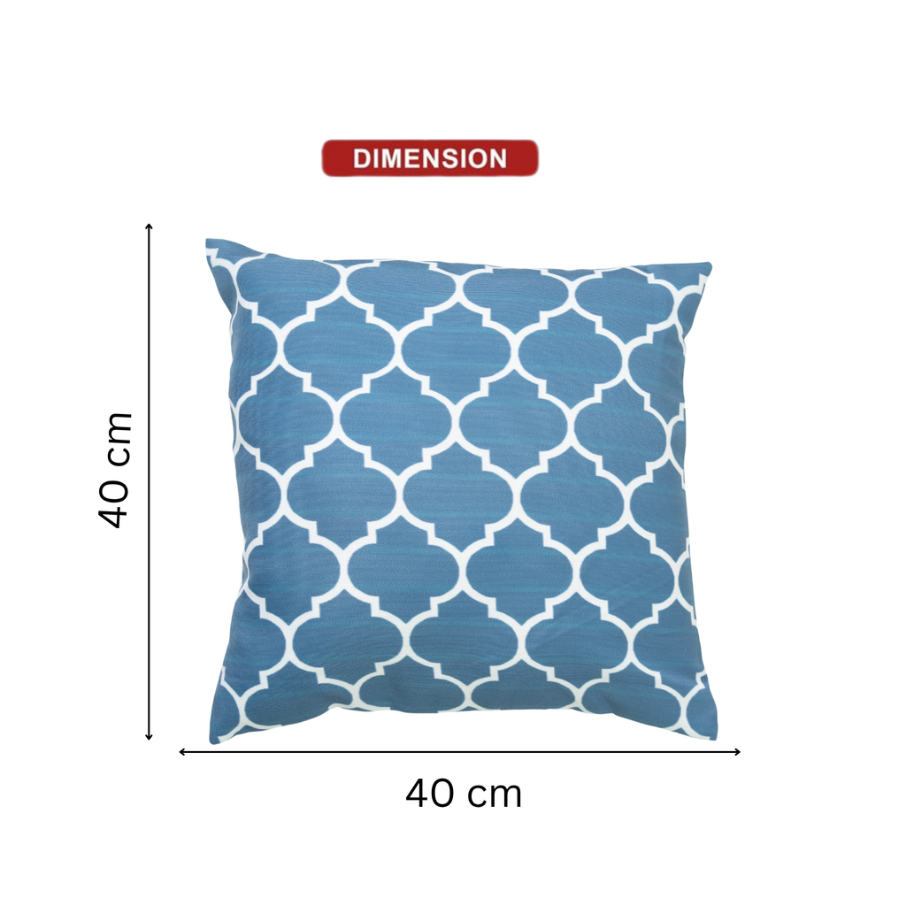 Blue Moroccan Trellis Cushion Covers