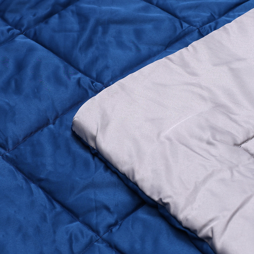 Cozy Light Blue Comforter – Ultra Soft Microfiber Quilt (Queen Size)