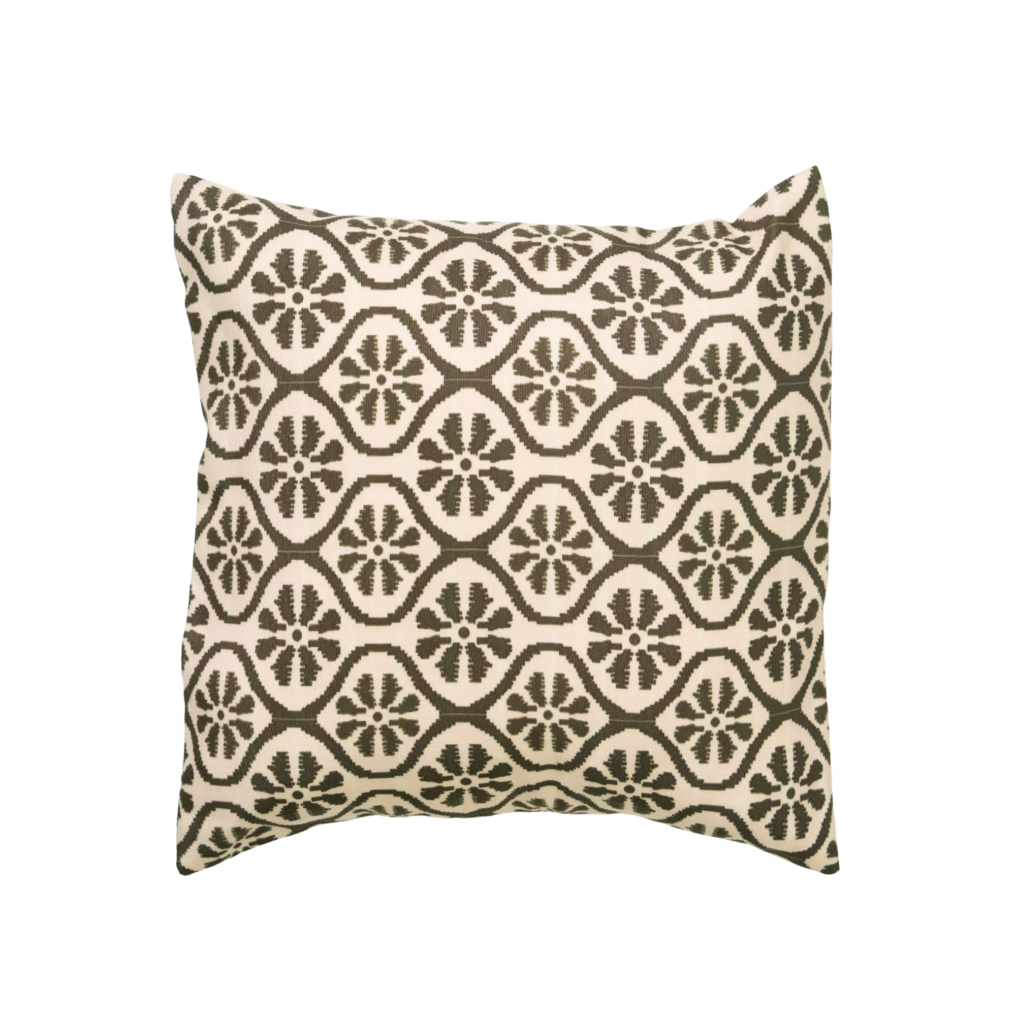 Olive Medallion Trellis Cushion Covers