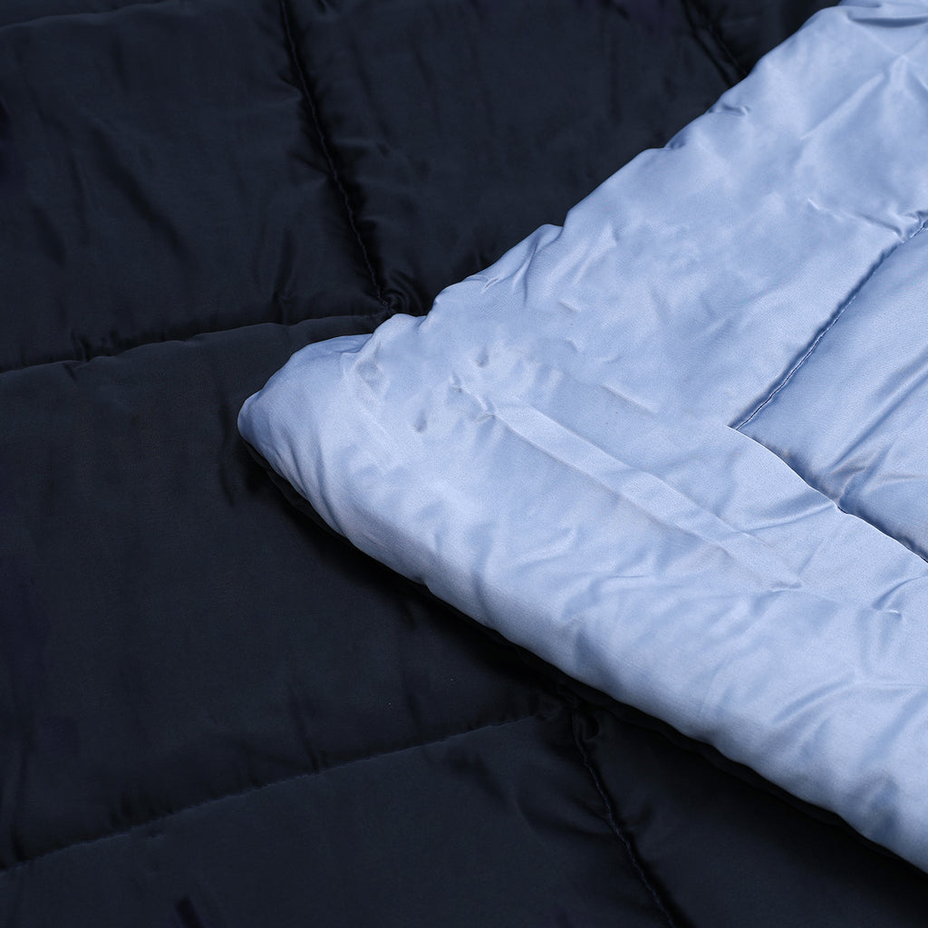 Cozy Dark Blue Comforter – Ultra Soft Microfiber Quilt (Queen Size)