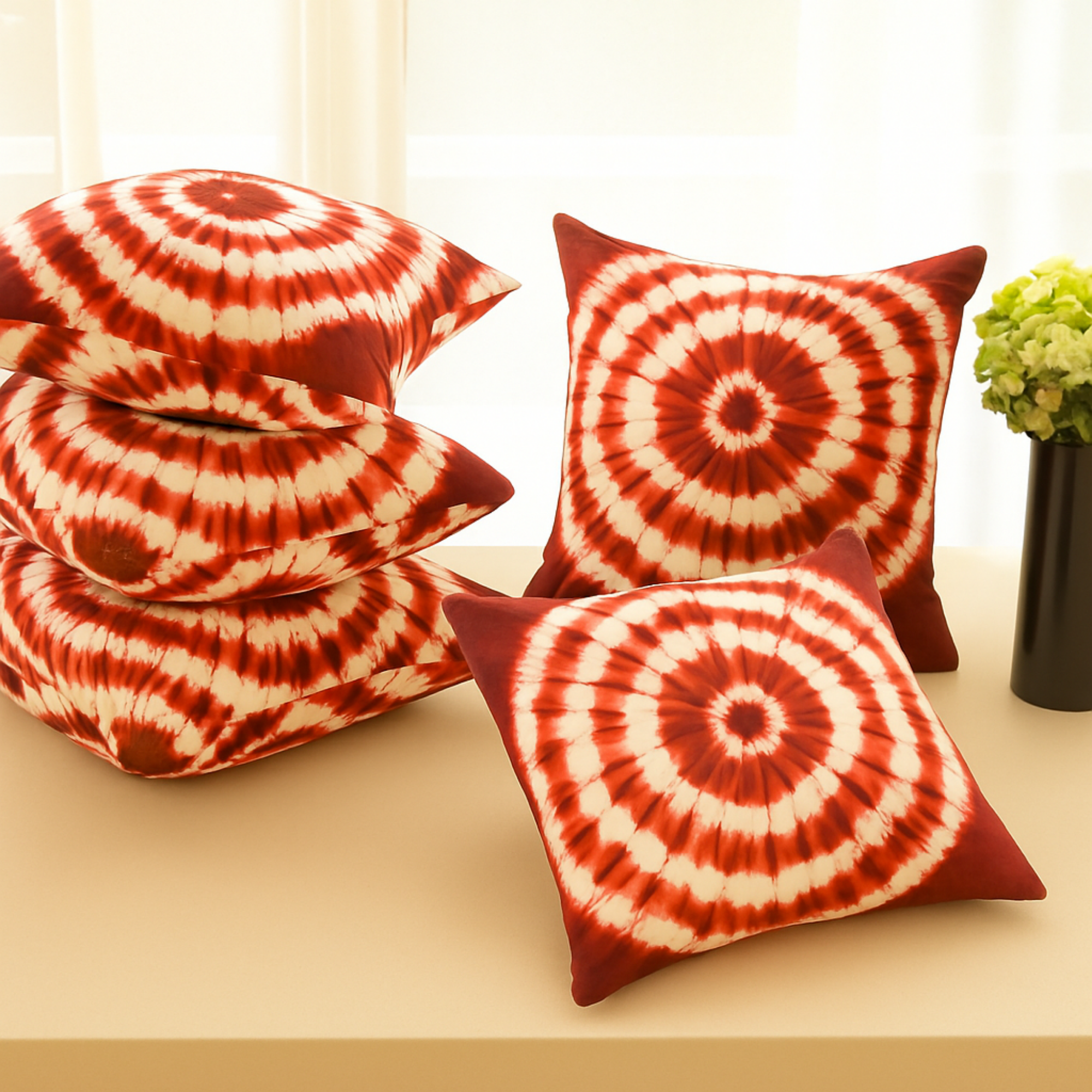 Tribal Sun Circle Cushion Covers