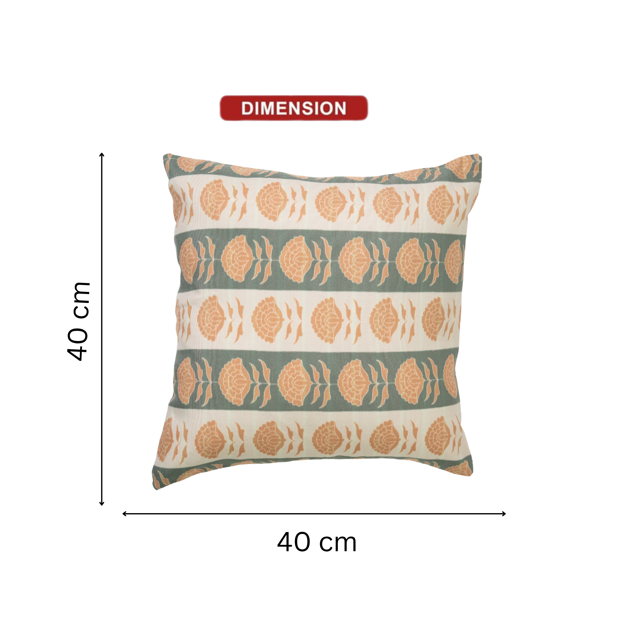 Sage Bloom Stripe Cushion Covers