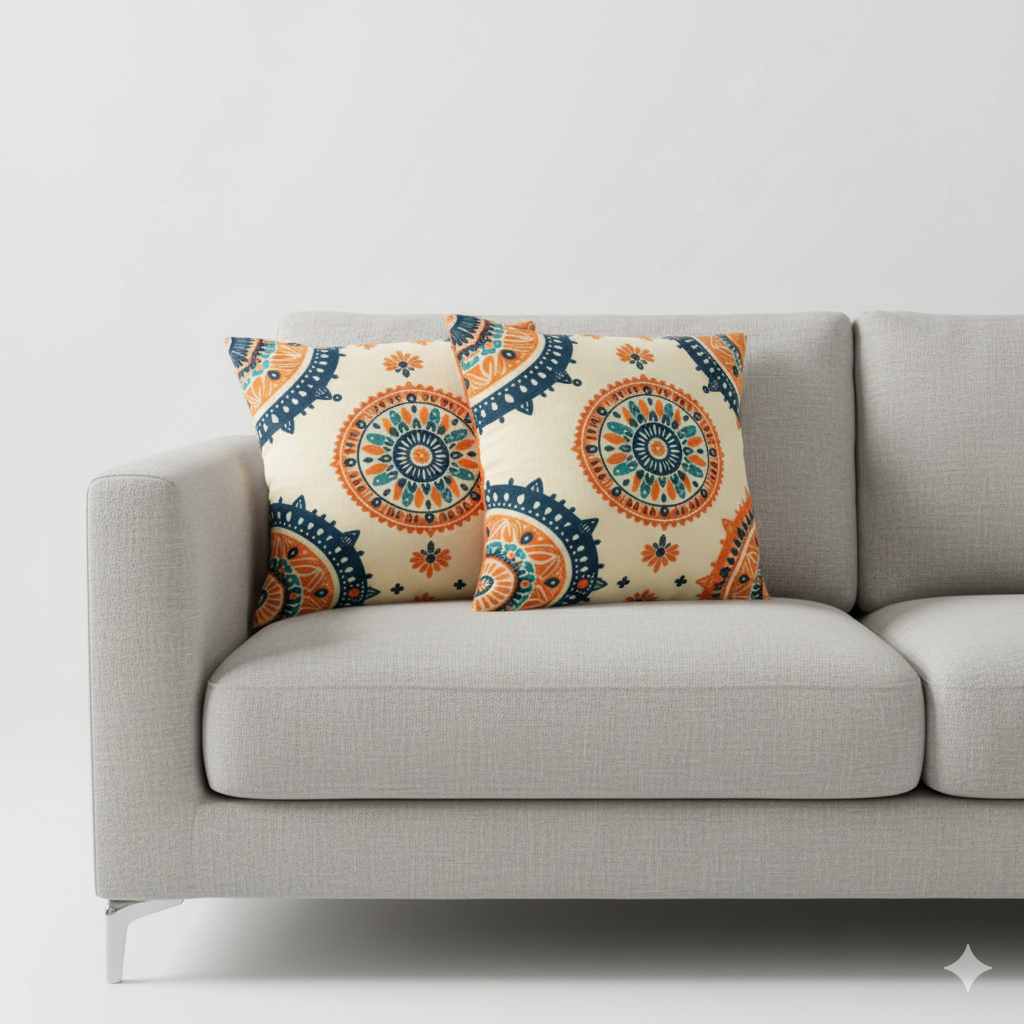 Heritage Mandala Medallion Cushion Covers